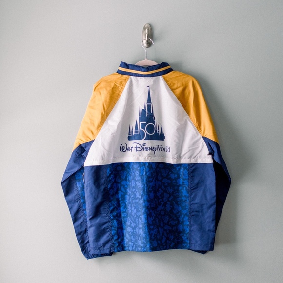 50th Anniversary Walt Disney World Limited Edition Windbreaker Jacket Size XL - Picture 1 of 11